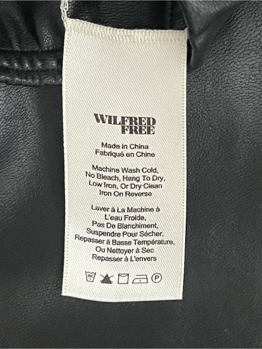 Wilfred Free Black High-Rise Daria Faux Leather Leggings- Tall - Picture 4 of 10